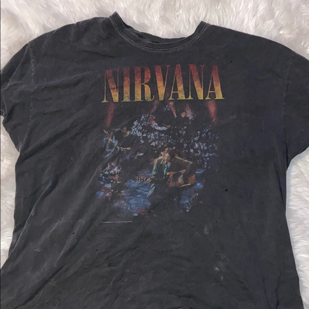 Oversized nirvana graphic tee:)